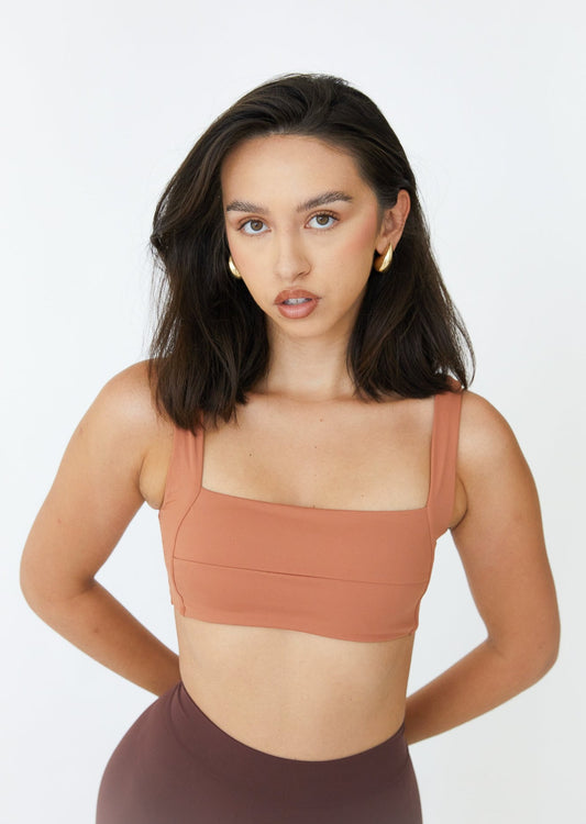 Strappy Bandeau in Coral