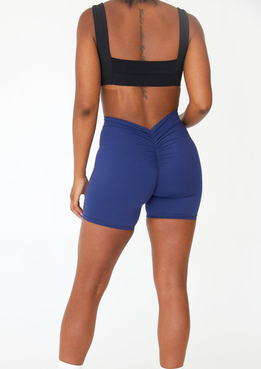 V Back Short in Azul